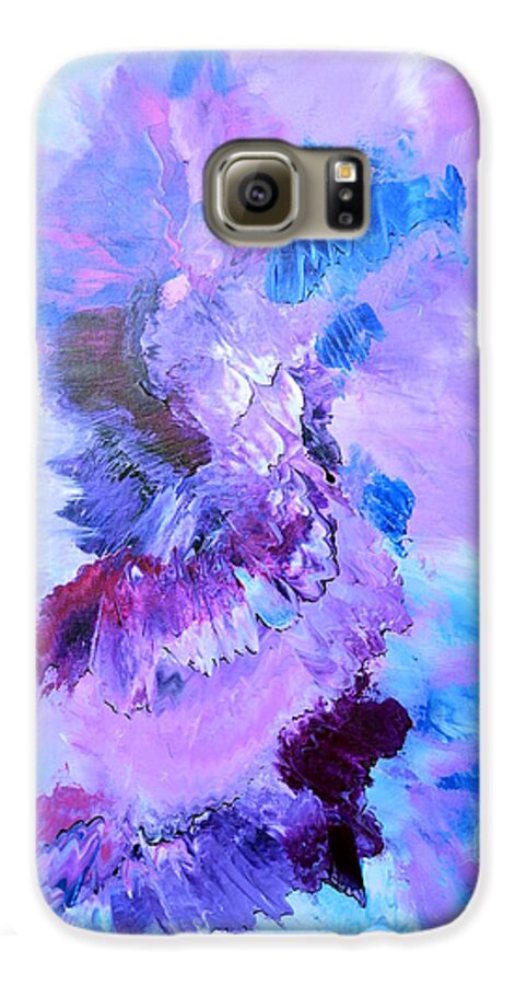 Isabelle Vobmann Galaxy S6 Case featuring the painting Dance with the sky by Isabelle Vobmann