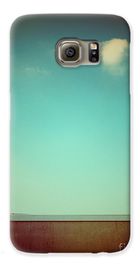 Cloud Galaxy S6 Case featuring the photograph Emptiness with wall and cloud by Silvia Ganora