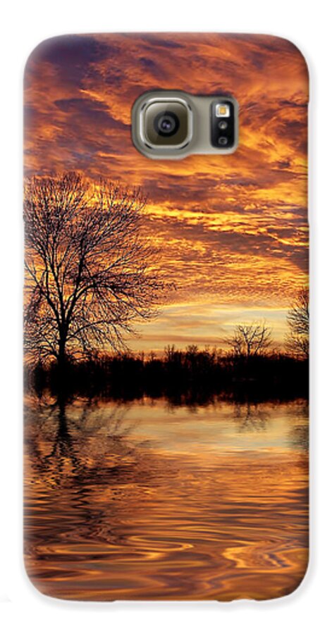 Bill Pevlor Galaxy S6 Case featuring the photograph Fire Painters In the Sky by Bill Pevlor