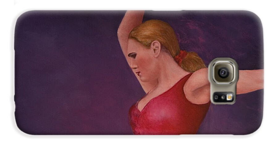 Flamenco Galaxy S6 Case featuring the painting Flamenco 8 by Jos Van de Venne