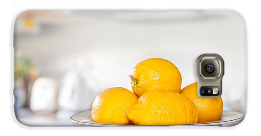Lemon Galaxy S6 Case featuring the photograph Freshly Picked Lemons by Amanda Elwell