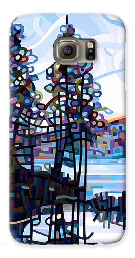 Art Galaxy S6 Case featuring the painting Haliburton Morning by Mandy Budan