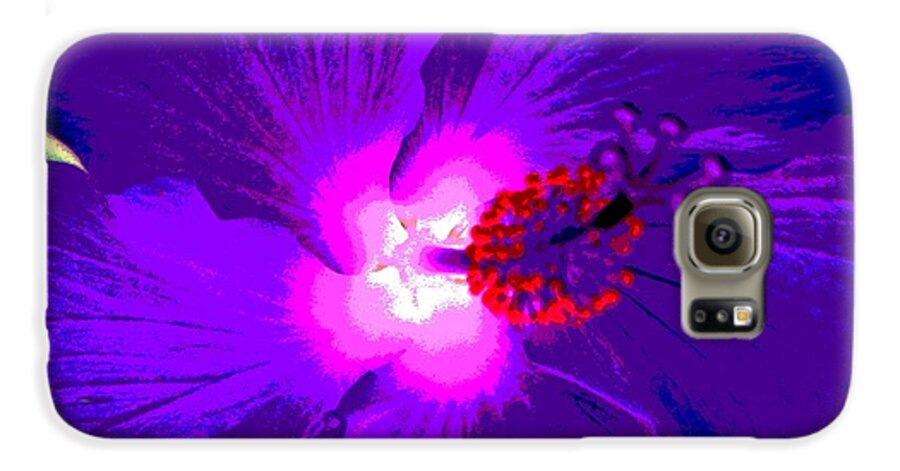 Hibiscus - Flower - Ile De La Reunion - Reunion Island - Ocean Indien - Indian Ocean Galaxy S6 Case featuring the photograph Hibiscus - Flower - Ile De La Reunion - Reunin Island by Francoise Leandre