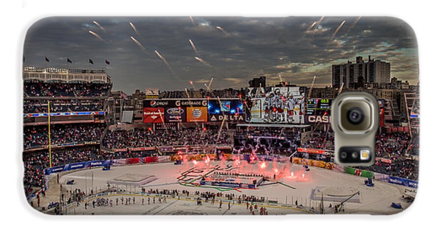 Hockey Galaxy S6 Case featuring the photograph Hockey at Yankee Stadium by David Rucker