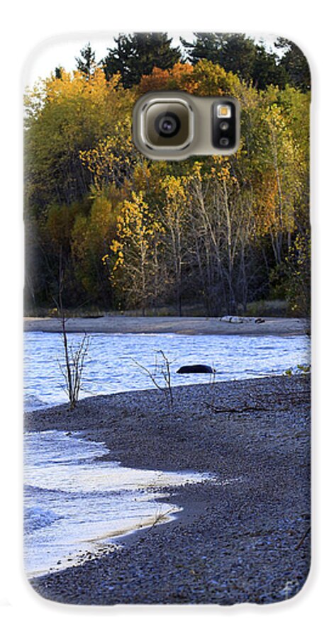 Fall Galaxy S6 Case featuring the photograph Lake Huron Shoreline in the Fall by Kathy DesJardins