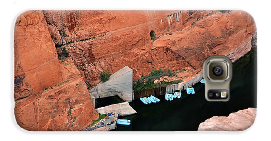 Glen Canyon Dam Galaxy S6 Case featuring the photograph Looking down at Glen Canyon by Jeanne May