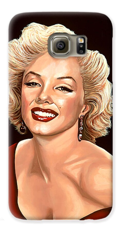 Marilyn Monroe Galaxy S6 Case featuring the painting Marilyn Monroe 3 by Paul Meijering