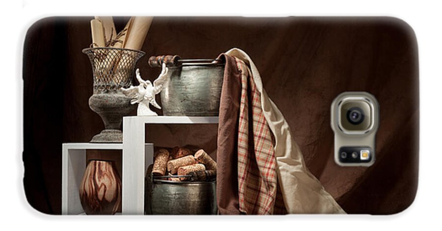 Antique Galaxy S6 Case featuring the photograph Medley of Textures Still Life by Tom Mc Nemar