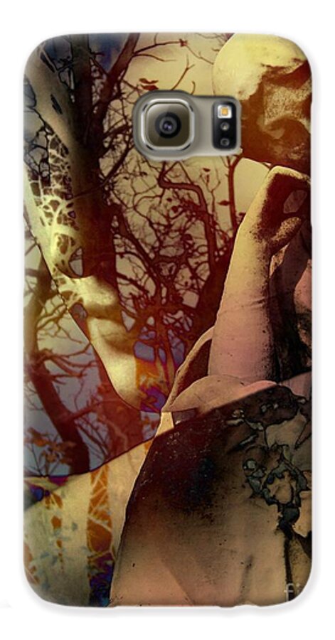 Melancholy Garden Galaxy S6 Case featuring the digital art Melancholy Garden by Elizabeth McTaggart