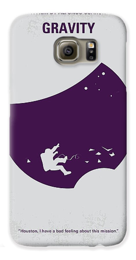 Gravity Galaxy S6 Case featuring the digital art No269 My Gravity minimal movie poster by Chungkong Art