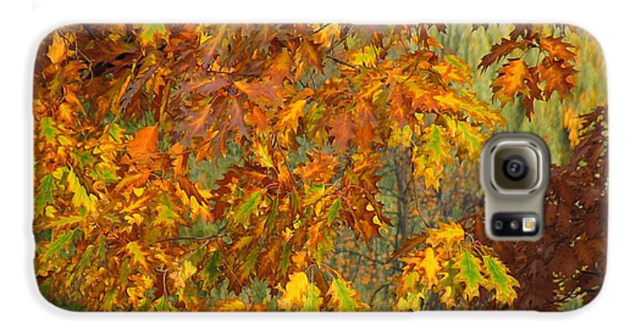 Autumn Galaxy S6 Case featuring the photograph October Watercolors_1 by Halyna Yarova