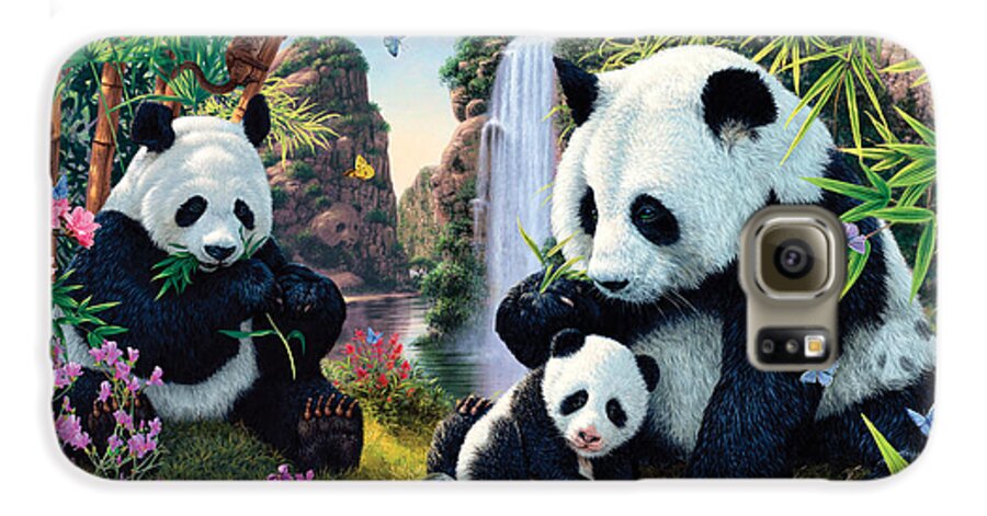 Steve Read Galaxy S6 Case featuring the photograph Panda Valley by MGL Meiklejohn Graphics Licensing