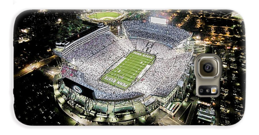 \penn State\ \white Out\ 2014 \beaver Stadium\ Galaxy S6 Case featuring the photograph Penn State Whiteout by William Ames