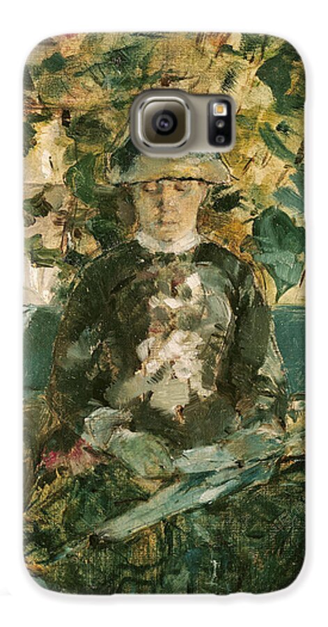 Portrait Of Adele Tapie De Celeyran Galaxy S6 Case featuring the painting Portrait of Adele Tapie de Celeyran by Henri de Toulouse-Lautrec