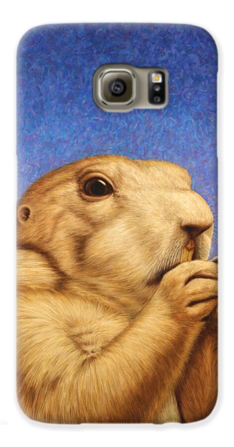 Prairie Dog Galaxy S6 Case featuring the painting Prairie Dog by James W Johnson