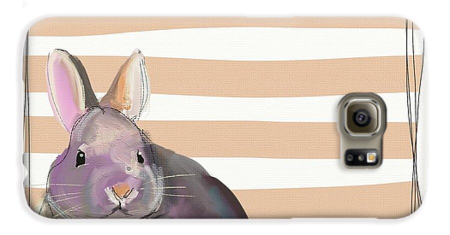 Bunny Galaxy S6 Case featuring the photograph Rescued Bunny by Cathy Walters
