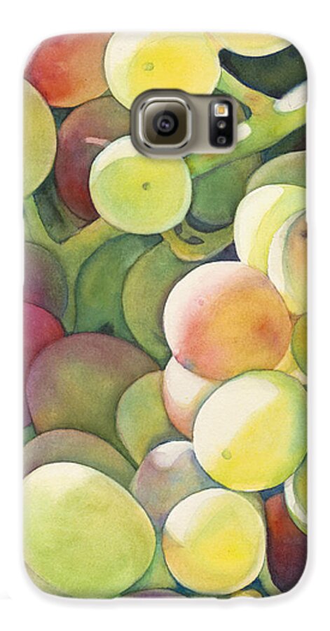 Grapes Galaxy S6 Case featuring the painting Ripening by Sandy Haight