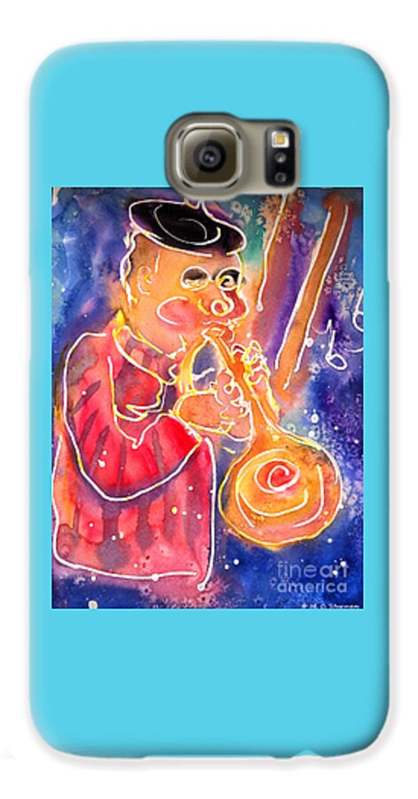Blues Galaxy S6 Case featuring the painting Saturday Night Blues II by M c Sturman