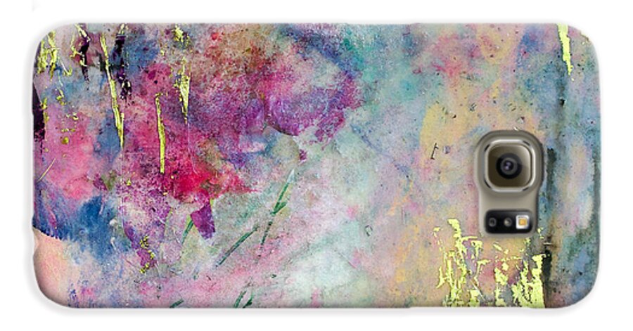 Serene Mist Galaxy S6 Case featuring the painting Serene Mist Encaustic by Bellesouth Studio