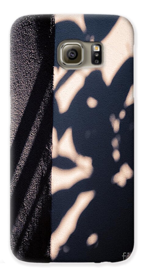 Abstract Galaxy S6 Case featuring the photograph Sun dappled wall by Silvia Ganora