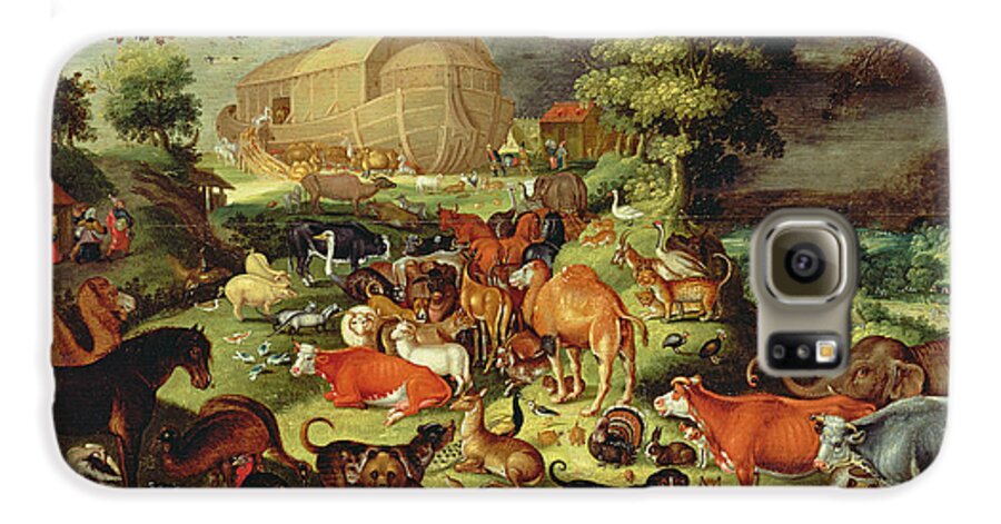 Old Testament Galaxy S6 Case featuring the painting The Animals Entering The Ark by Jacob II Savery