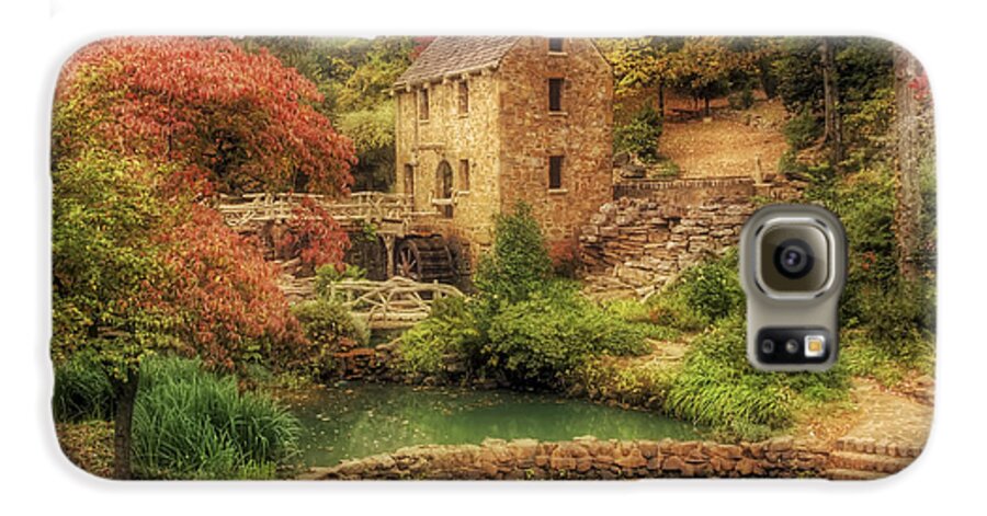 Old Mill Galaxy S6 Case featuring the photograph The Old Mill in Autumn - Arkansas - North Little Rock by Jason Politte