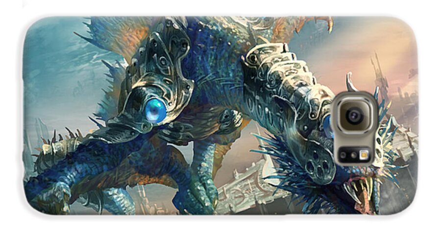 Magic The Gathering Galaxy S6 Case featuring the digital art Tower Drake by Ryan Barger