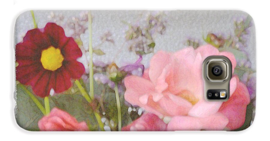 Flowers Galaxy S6 Case featuring the photograph Vintage Cottage Garden by Tanya Jacobson-Smith