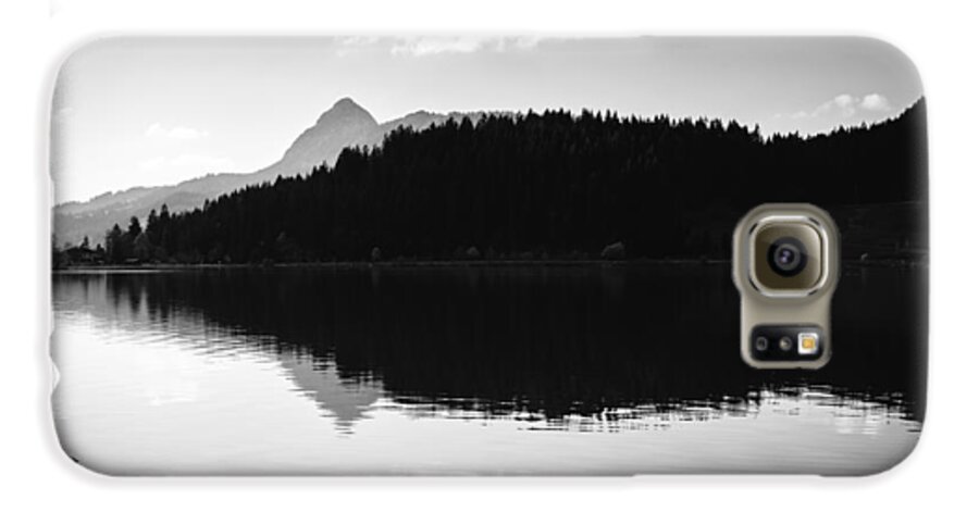 Water Galaxy S6 Case featuring the photograph Water reflection black and white by Matthias Hauser