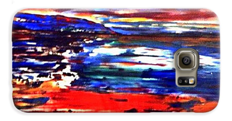 Seascape Galaxy S6 Case featuring the painting Westward Ho by Anthony Fox