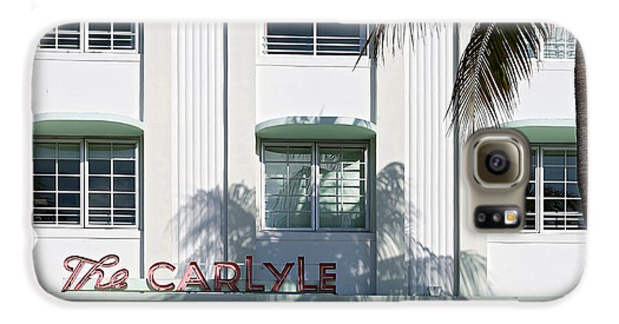Art Deco District Miami Beach Galaxy S6 Case featuring the photograph The Carlyle Hotel 2. Miami. FL. USA by Juan Carlos Ferro Duque