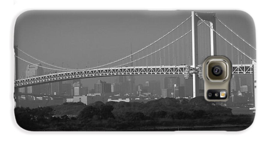 Tokyo Galaxy S6 Case featuring the photograph Tokyo Rainbow Bridge by Naxart Studio