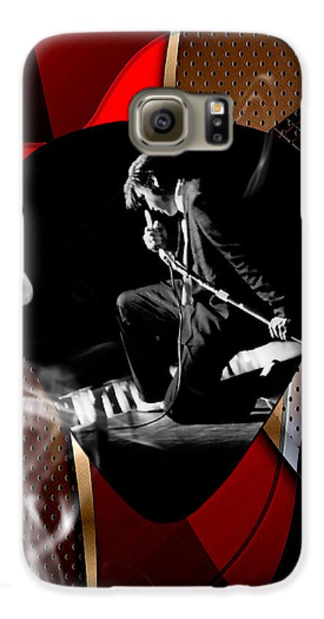 Elvis Art Galaxy S6 Case featuring the mixed media Elvis Presley Art #5 by Marvin Blaine