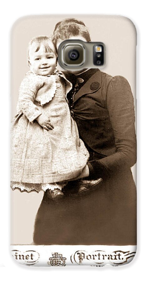 1800s Galaxy S6 Case featuring the photograph 1888 Infant And Mother by Tom Zukauskas