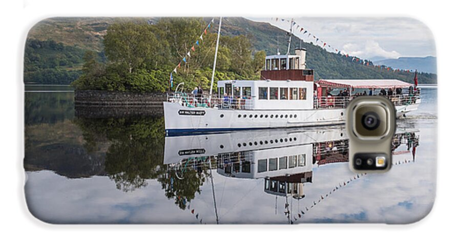 Loch Katrine Galaxy S6 Case featuring the photograph Steamship Sir Walter Scott on Loch Katrine #3 by Gary Eason