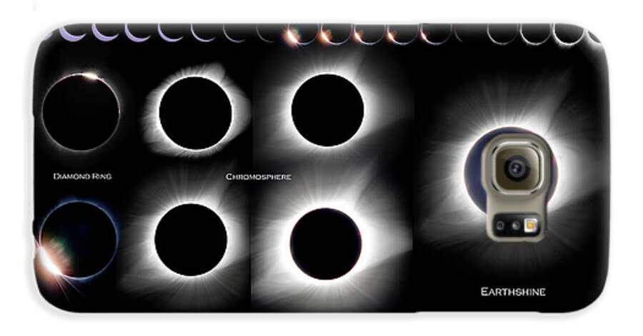 Solar Eclipse Galaxy S6 Case featuring the photograph 2017 Solar Eclipse Collage by Bryan Carter