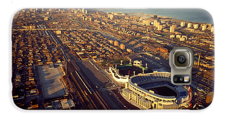 Photography Galaxy S6 Case featuring the photograph Aerial View Of A City, Old Comiskey by Panoramic Images