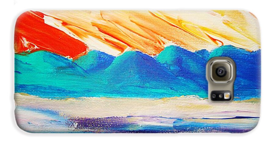 Bright Galaxy S6 Case featuring the painting Bold Day by Melinda Etzold