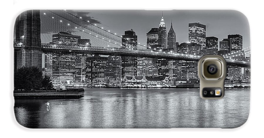 Clarence Holmes Galaxy S6 Case featuring the photograph Brooklyn Bridge Twilight II by Clarence Holmes