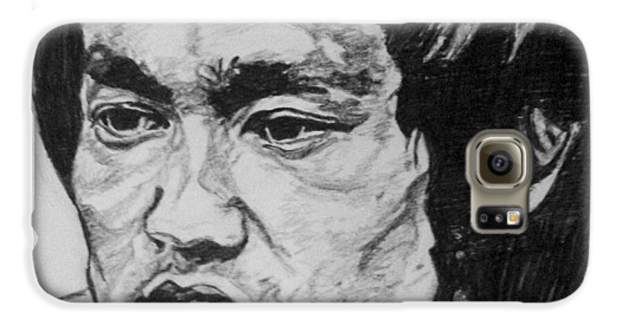 Man Galaxy S6 Case featuring the photograph Bruce Lee by Rachel Natalie Rawlins