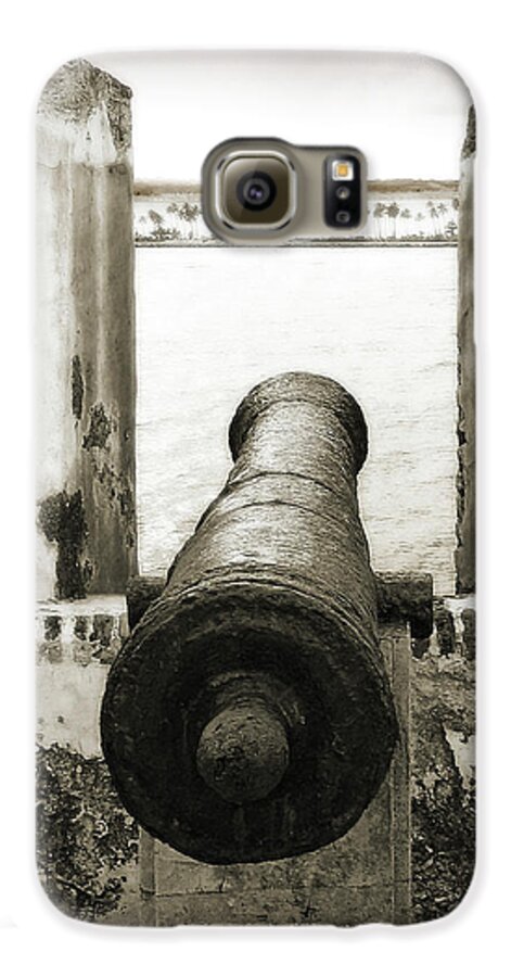 Cannon Galaxy S6 Case featuring the photograph Caribbean Cannon by Steven Sparks