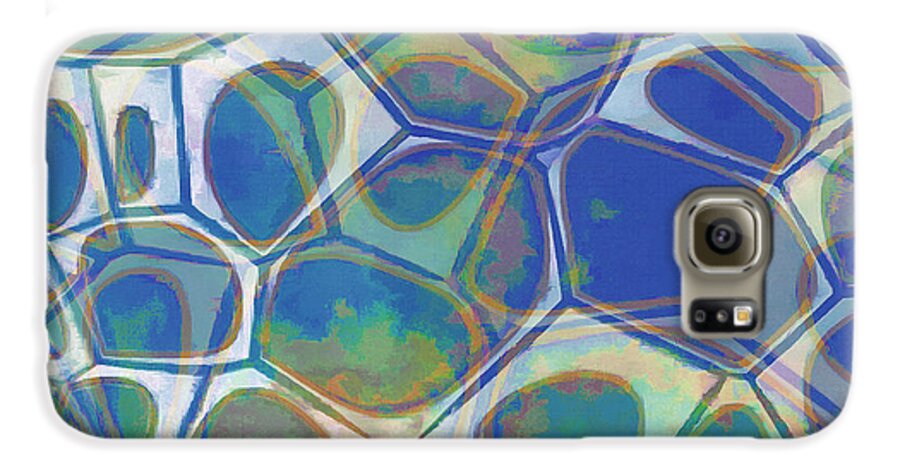 Painting Galaxy S6 Case featuring the painting Cell Abstract 13 by Edward Fielding