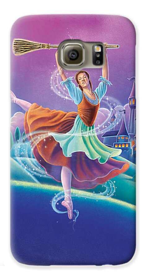 Cinderella Galaxy S6 Case featuring the painting Cinderella by Anne Wertheim