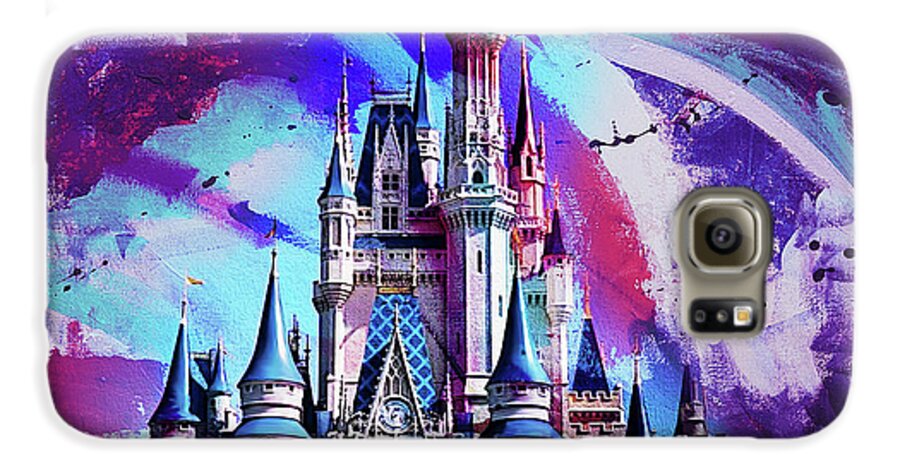Cinderella Castle Coloured Galaxy S6 Case By Gull G Fine Art America