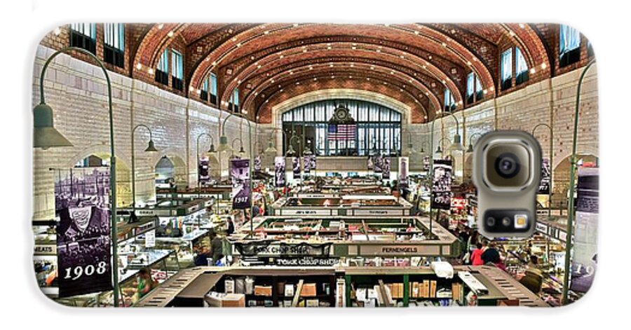 Cleveland Galaxy S6 Case featuring the photograph Classic Westside Market by Frozen in Time Fine Art Photography
