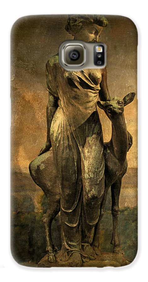 Statue Galaxy S6 Case featuring the photograph Golden Lady by Jessica Jenney