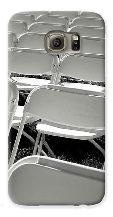 Chairs Galaxy S6 Case featuring the photograph Graduation Day- Black and White Photography by Linda Woods by Linda Woods