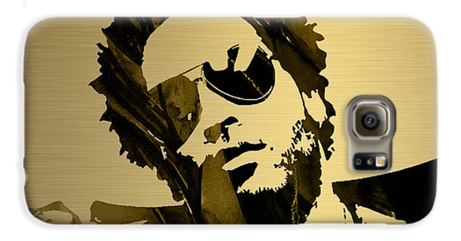 Lenny Kravitz Galaxy S6 Case featuring the mixed media Lenny Kravitz Collection by Marvin Blaine
