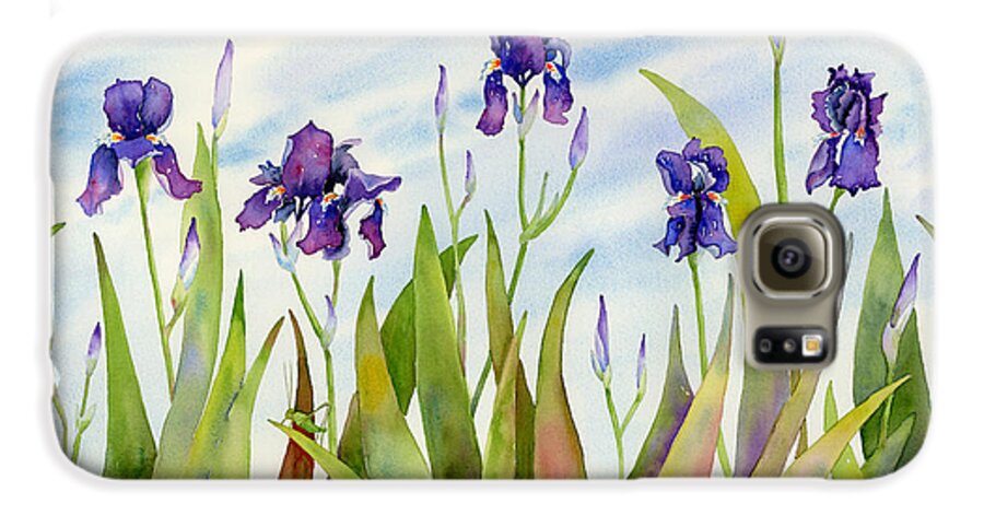 Iris Galaxy S6 Case featuring the painting Listening to Divas by Amy Kirkpatrick