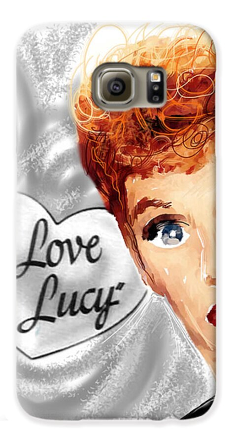 Lucy Galaxy S6 Case featuring the mixed media Lucy by Russell Pierce